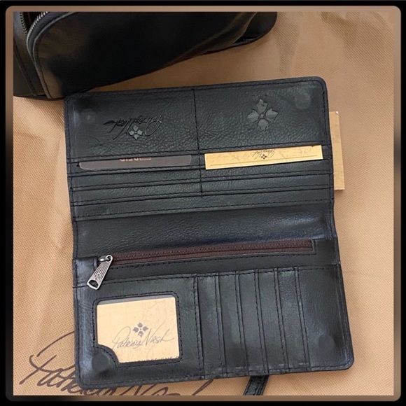 🆕🌟Patricia Nash Black Leather Backpack & Matching Wallet Combo🌟 - Picture 9 of 15